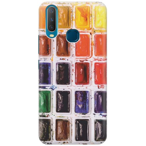 фото Cиликоновый чехол на vivo y17 / виво у17 с принтом "палитра красок" gosso