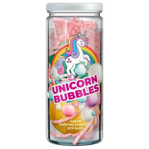 Набор бомбочек для ванн Unicorn Bubbles Для расслабления Для бодрости 2шт х1шт