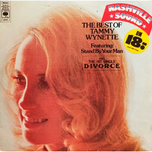 The Best Of Tammy Wynette. Featuring: Stand By Your Man. Тэмми Винетт (US, 1968) LP, EX+ open arms