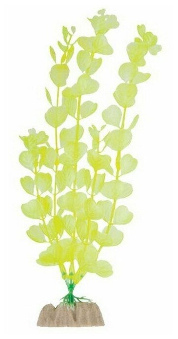 Растение для аквариума, GloFish, флуоресцирующее, L, 20 см, желтое, 1 шт. - фотография № 4