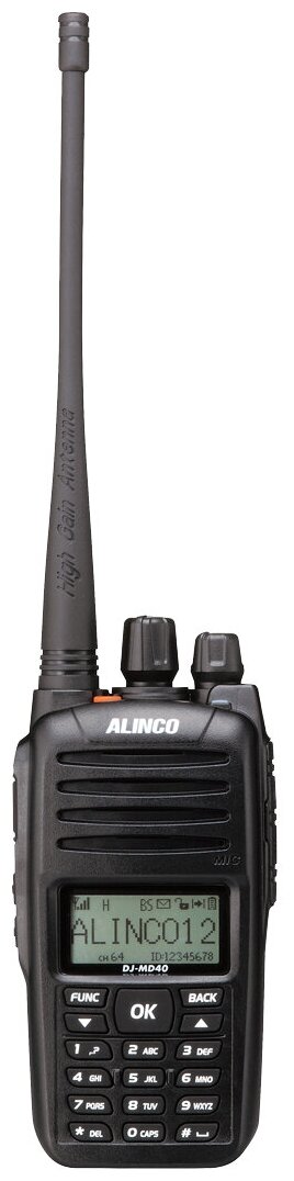 ALINCO UHF портативная аналогово-цифровая радиостанция DJ-MD40