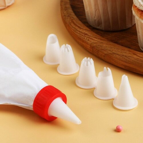 Мешок кондитерский 22123 см 6 насадок 328₽