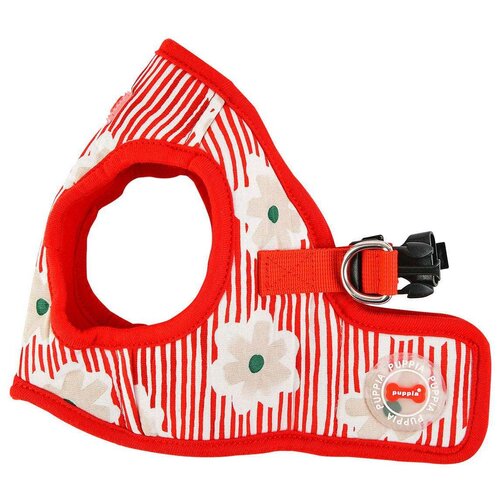 Шлейка Puppia Verna harness B, обхват шеи 26  см, красный, S