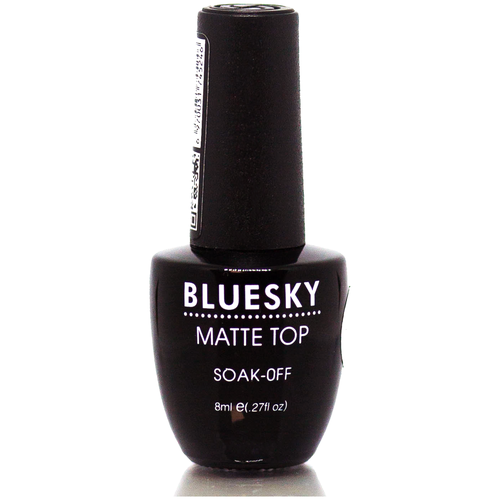 bluesky top coat no cleanse прозрачный 10 мл Bluesky Верхнее покрытие Matte Top, прозрачный, 8 мл