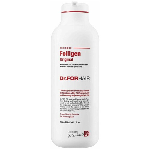 Dr. FORHAIR шампунь Folligen Biotin против всех видов выпадения волос, 500 мл dr for hair шампунь folligen для волос против всех видов выпадения волос 500 мл