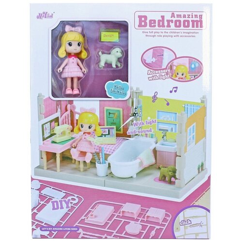 Shenzhen toys Игрушечный домик 'Жилая комната' (свет, звук) в коробке набор домик amazing kitchen с куклой свет звук в коробке