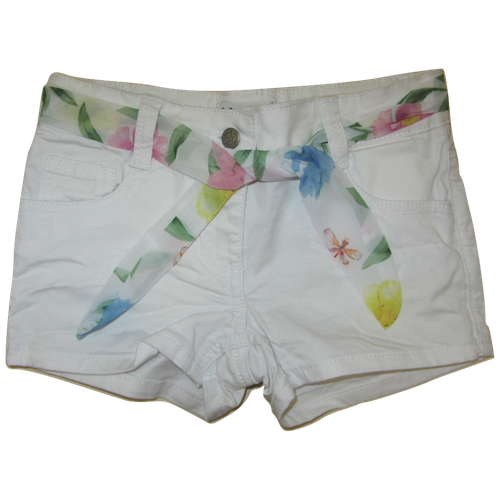 фото Шорты джинсовые для девочки (размер: 104), арт. 014354, цвет белый maelie