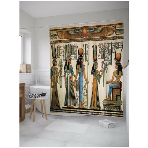фото Штора для ванной joyarty подношения фараону 180х200 (sc-9333)