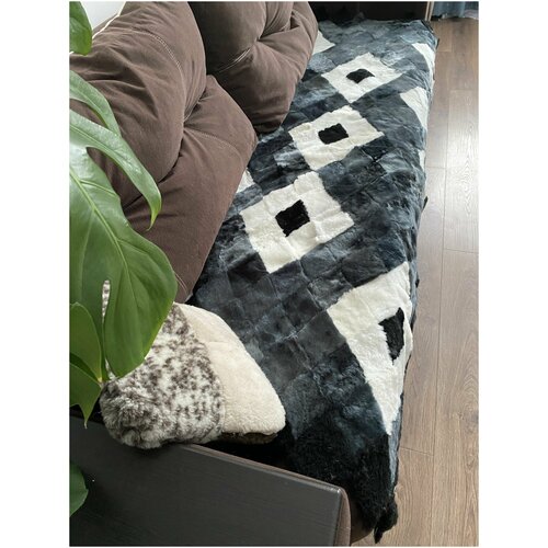 Меховой ковер из натуральной 100% овчины / дорожка меховая / Покрывало на диван