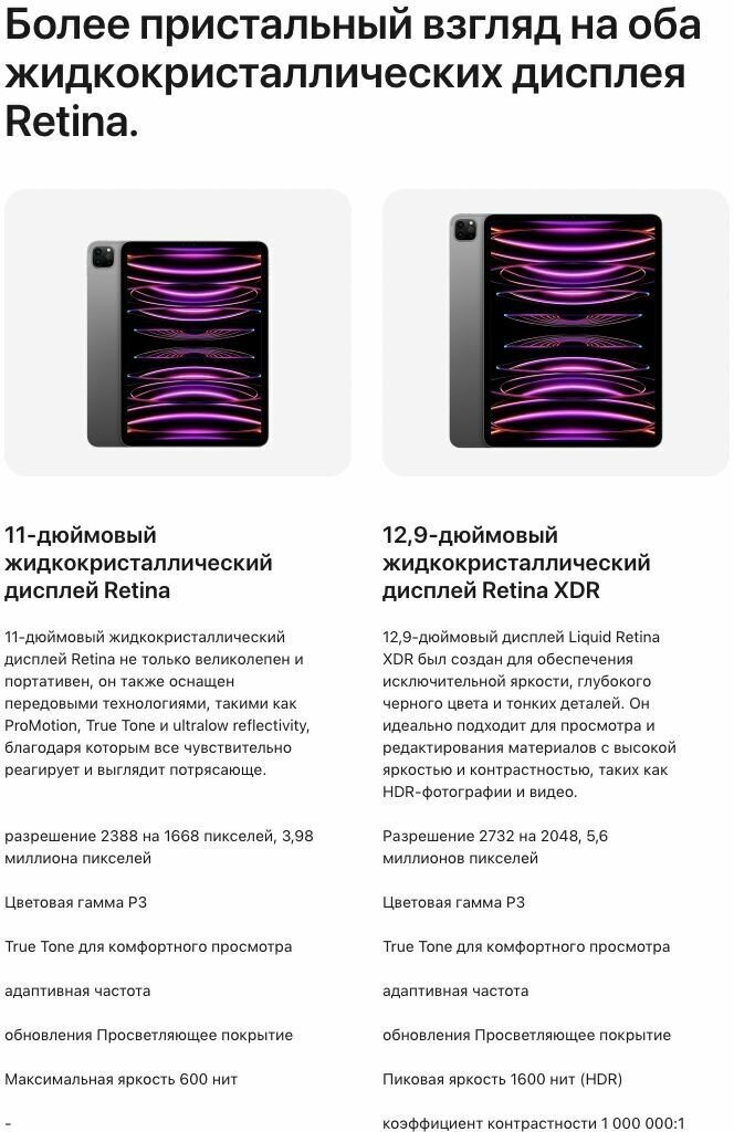 Планшет 12.9" Apple iPad Pro 2022 A2764 256ГБ серый космос (mp603ll/a) - фото №19