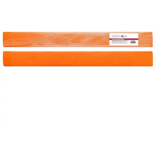 фото Цветная бумага крепированная в рулоне флуоресцентная greenwich line, 50х200 см, 1 л. 1 л. , оранжевый