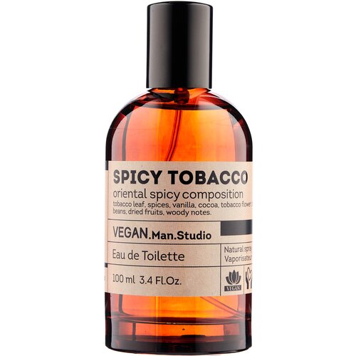 Туалетная вода мужская Vegan Man Studio Spicy Tobacco, 100 мл delta parfum men tobacco club vanille туалетная вода 100 мл