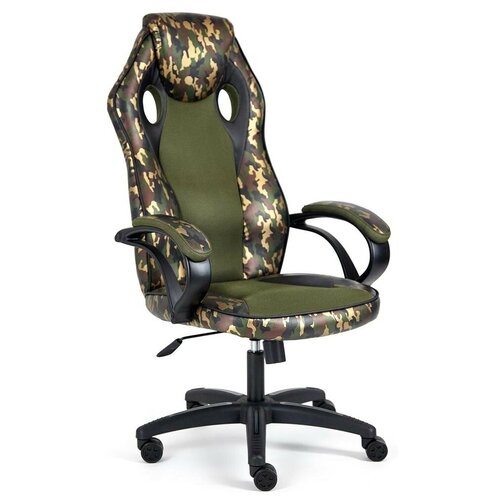фото Компьютерное кресло tetchair racer gt military игровое, обивка: кож/зам/ткань, цвет: хаки