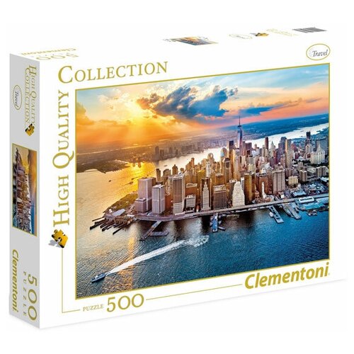 пазл clementoni 500 деталей нью йорк манхэттен clementoni Пазл Clementoni High Quality Collection Нью-Йорк. Манхэттен (35038), 500 дет., разноцветный