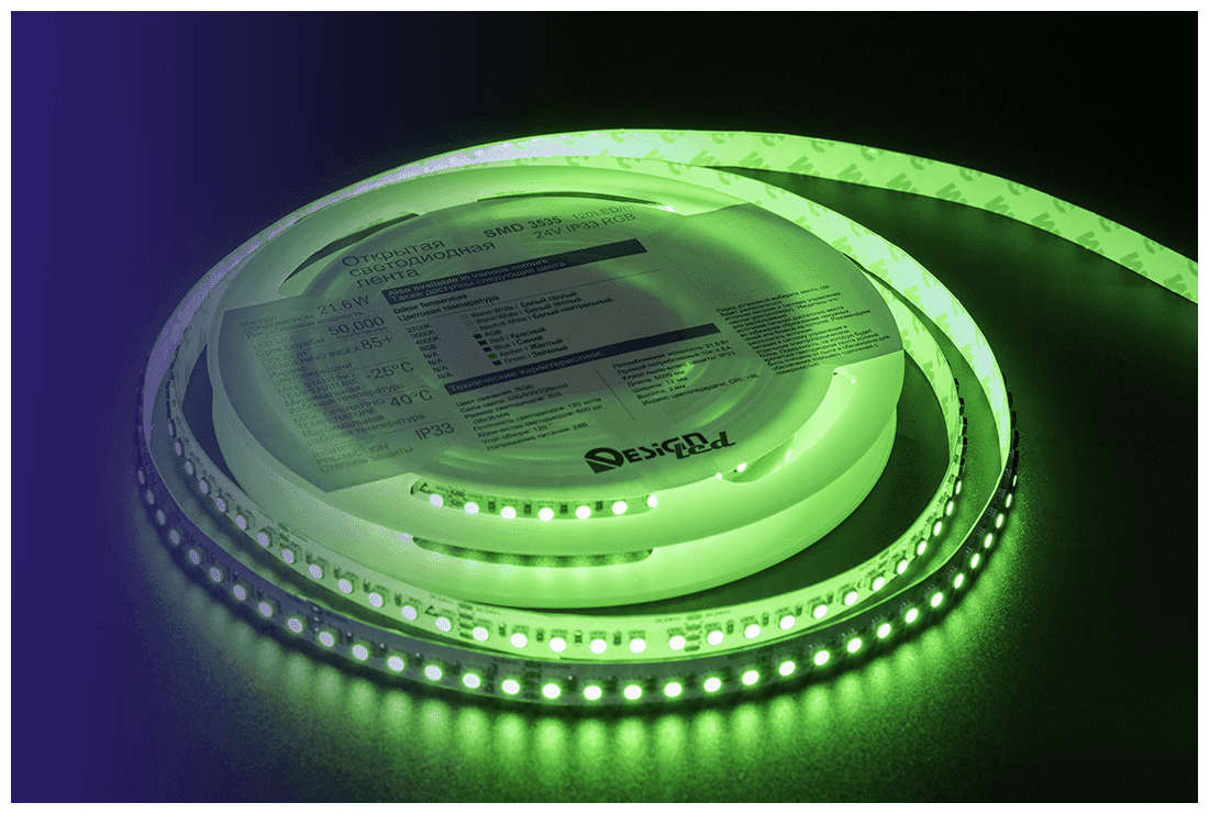 Светодиодная лента DesignLed DSG3A120-24-RGB-33 002845 - фотография № 4