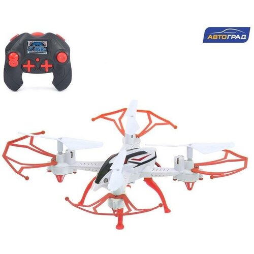 Квадрокоптер радиоуправляемый SKYDRONE работает от аккумулятора цвет красный 4358₽