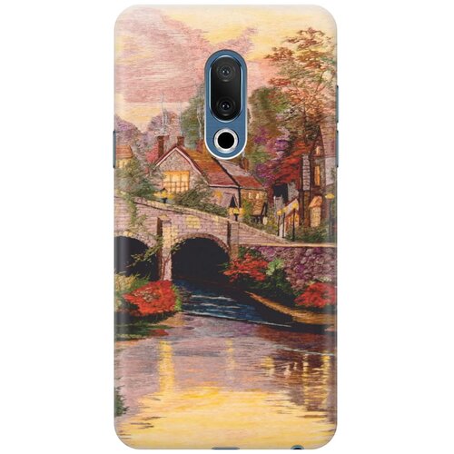 фото Re:pa накладка transparent для meizu 15 с принтом "вид на живописный мост"