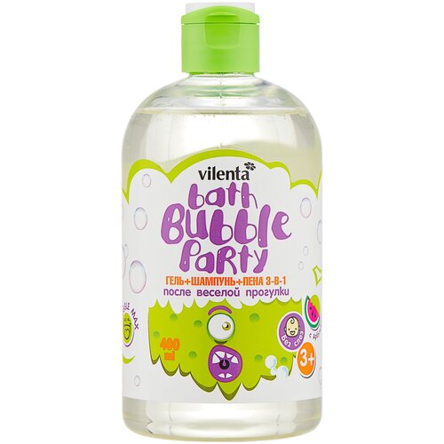 Гель для купания VILENTA Bath Bubble Party Kids, с арбузиком, 400 мл