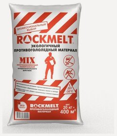 Изображение товара Противогололёдный реагент Rockmelt Mix, 20 кг
