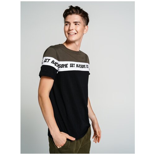 фото Футболка с кор.рукавом твое 73158 размер m, темный хаки, men