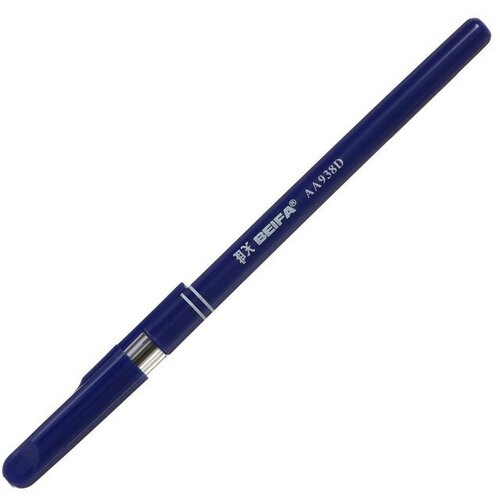 Ручка шариковая Beifa, узел 07, чернила синие, синий пластиковый корпус 50 шт