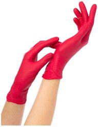 Перчатки смотровые Archdale NitriMAX, 50 пар, размер: M, цвет: красный, 1 уп.