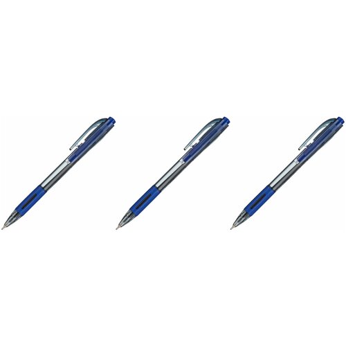 Unimax Ручка шариковая автоматическая Fab GP, синий, 3 шт