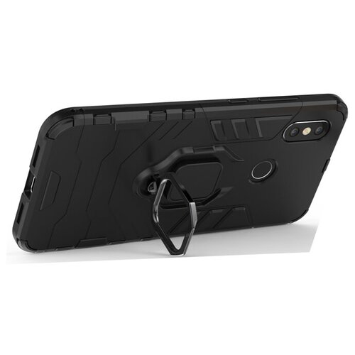 Противоударный чехол с кольцом Panther Case для Xiaomi Mi Mix 2S черный держатель автомобильный exployd 4 6 5 пластина для магнитного держателя чёрный flow ex h 1327