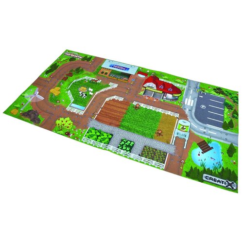 Коврик Majorette Farm 2056413, зеленый/коричневый, 96х51 см