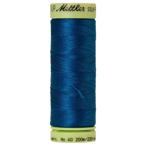 Нить для машинного квилтинга SILK-FINISH COTTON 60, 200 м 100% хлопок 0024 Colonial Blue ( 9240-0024 ) нить для машинного квилтинга silk finish cotton 60 200 м 100% хлопок 1316 steel blue 9240 1316