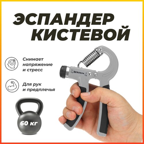 фото Эспандер кистевой harbr fitness регулируемый пружинный для фитнеса рук спорта дома, нагрузка 5-60 кг