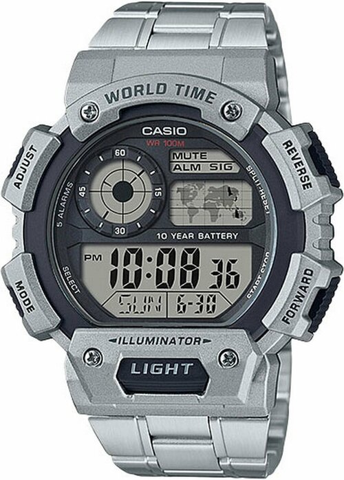 Наручные часы CASIO Collection Men AE-1400WHD-1A, серебряный, серый