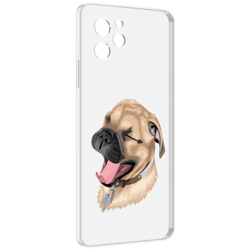 Чехол MyPads очень-довольная-собака для Huawei Nova Y61 / Huawei Enjoy 50z задняя-панель-накладка-бампер