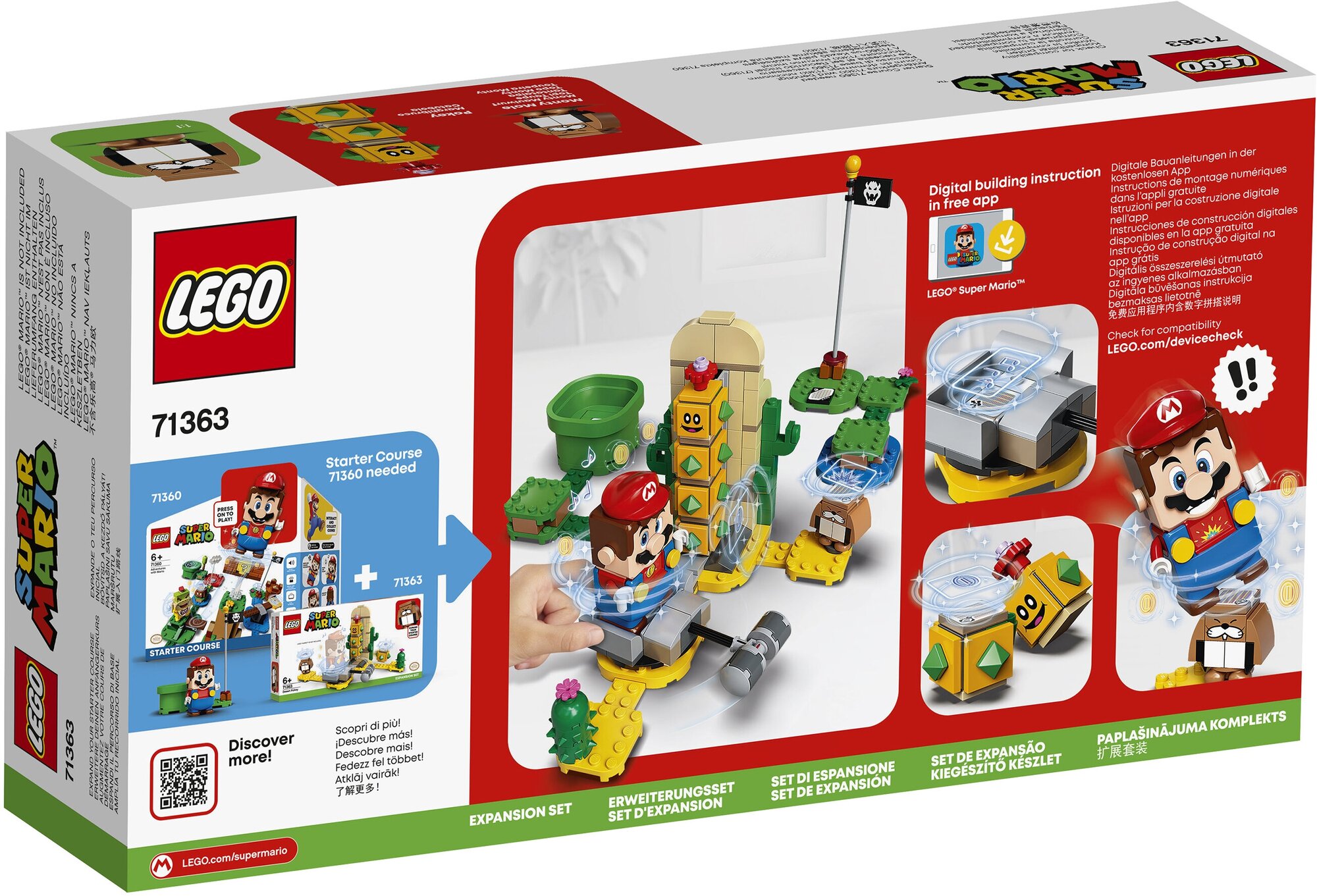 Конструктор LEGO Super Mario Поки из пустыни - дополнительный набор, 180 деталей (71363) - фото №20