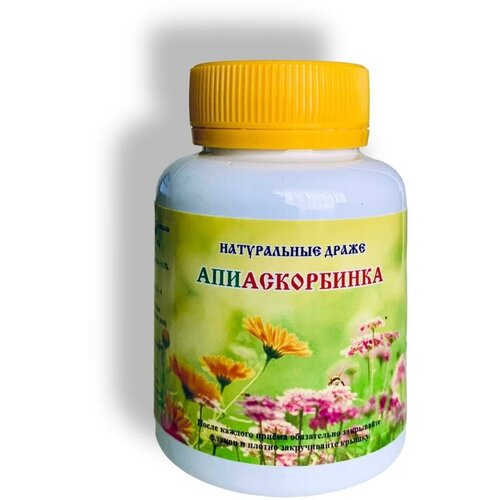 МелМур Апиаскорбинка, натуральные драже с цветочной пыльцой и витамином С, 100 г (270 драже)