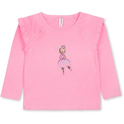 фото Лонгслив для девочки - розовый - девочка , размер 104 takro