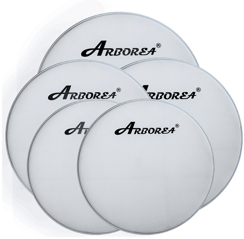 ARDLW-14 Пластик для малого и том барабана 14", белый, Arborea