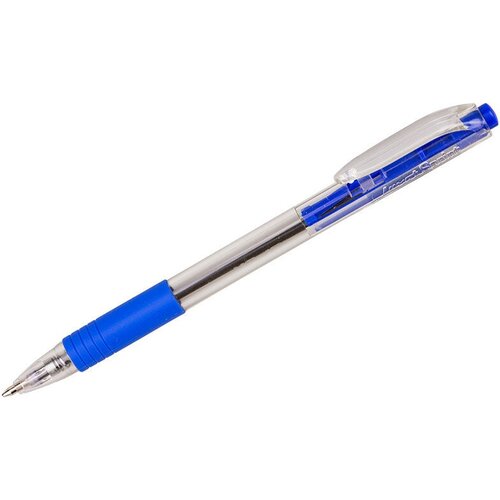 Ручка шариковая автоматическая Luxor Sprint синяя, 1,0мм, грип, 246652