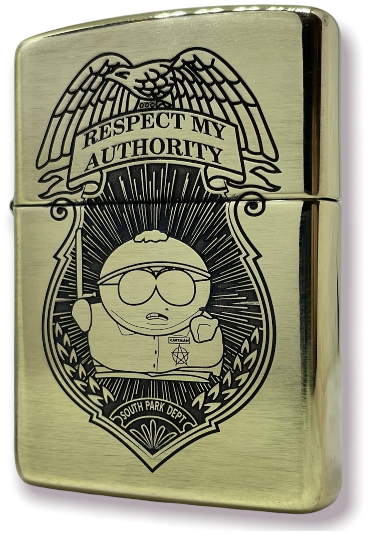 Зажигалка бензиновая Zippo(Armor) Cartman Custom Латунь с глубокой объемной гравировкой