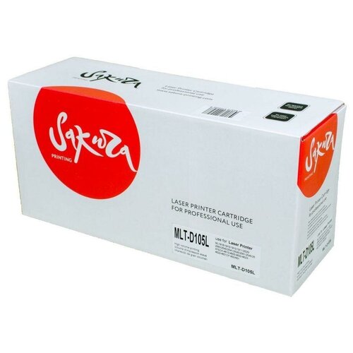 Картридж Sakura MLTD105L, 2500 стр, черный картридж profiline pl mlt d105l 2500 стр черный