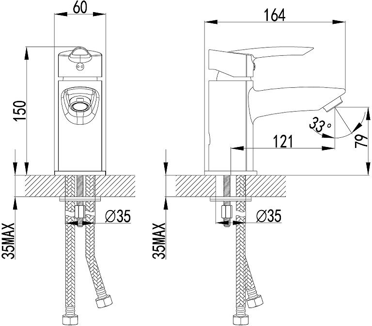 Смеситель Lemark Mars LM3506C для раковины