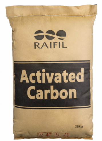 Фильтрующий материал активированный уголь Raifil 12x40 1000 (50 л) - фотография № 1