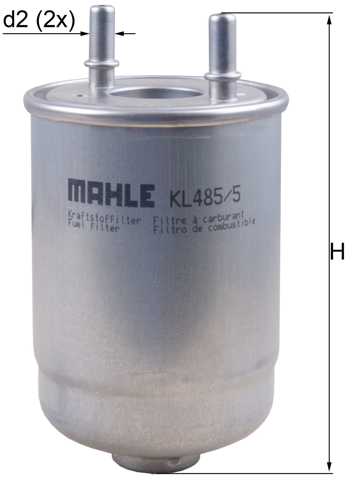 Фильтр топливный MAHLE KL 485/5D