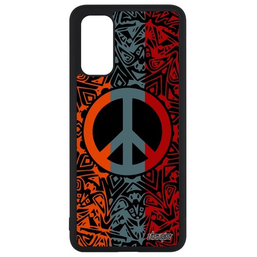 фото Чехол для мобильного galaxy s20, s20 5g, "peace and love" рисунок мир и любовь utaupia