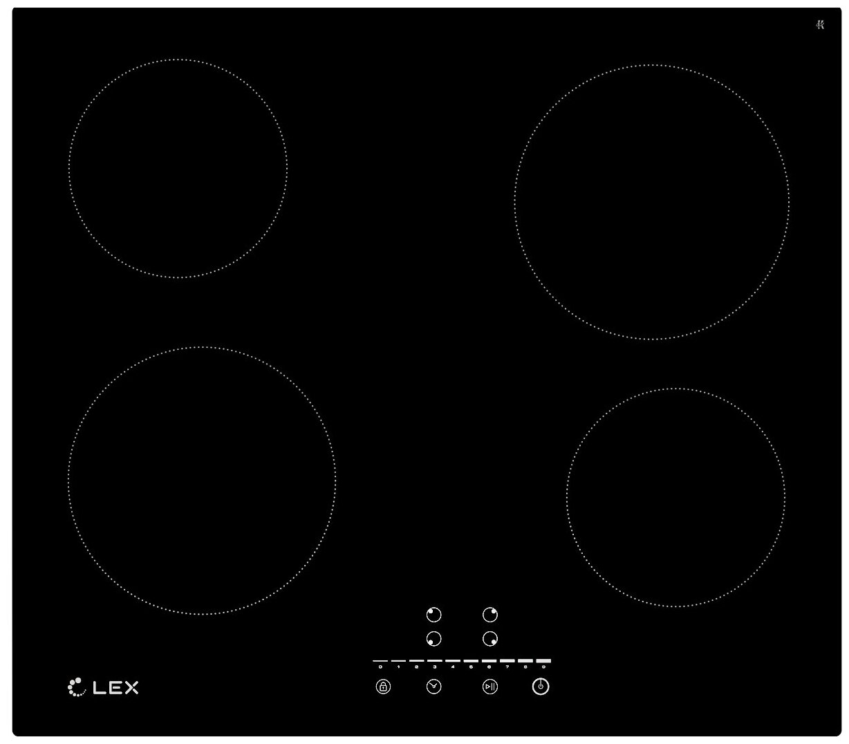 Электрическая варочная панель LEX EVH 640-1 BL - фотография № 1