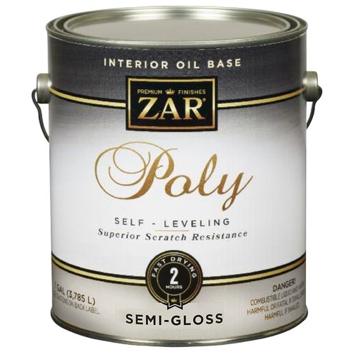 Лак Zar Interior Oil Base Poly полиуретановый для внутренних работ (Полуглянцевый,gal (US) 3,78 л.)