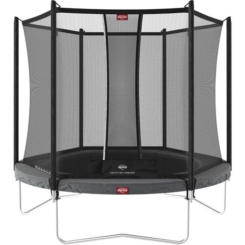 фото Батут berg favorit regular с внутренней сеткой safety net comfort 7 футов - 200 см (grey)