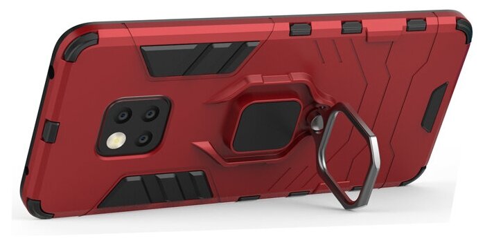 Противоударный чехол с кольцом Panther Case для Huawei Mate 20 Pro красный