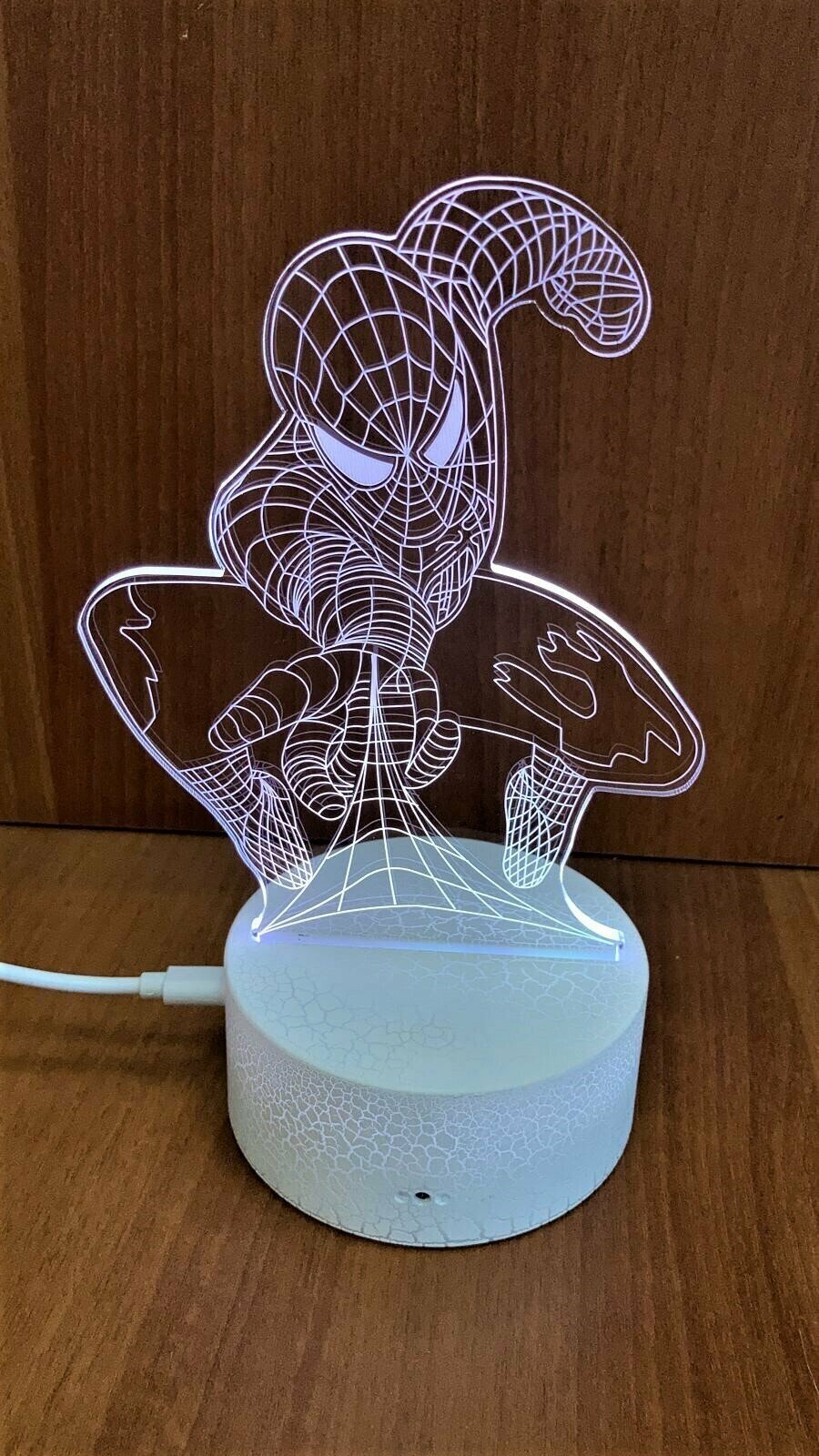 3D Светильник с пультом " Человек Паук " №45 - фотография № 8