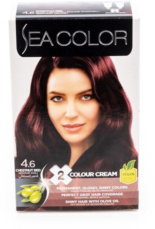 SEA COLOR № 4.6 Красный каштан Краска для волос